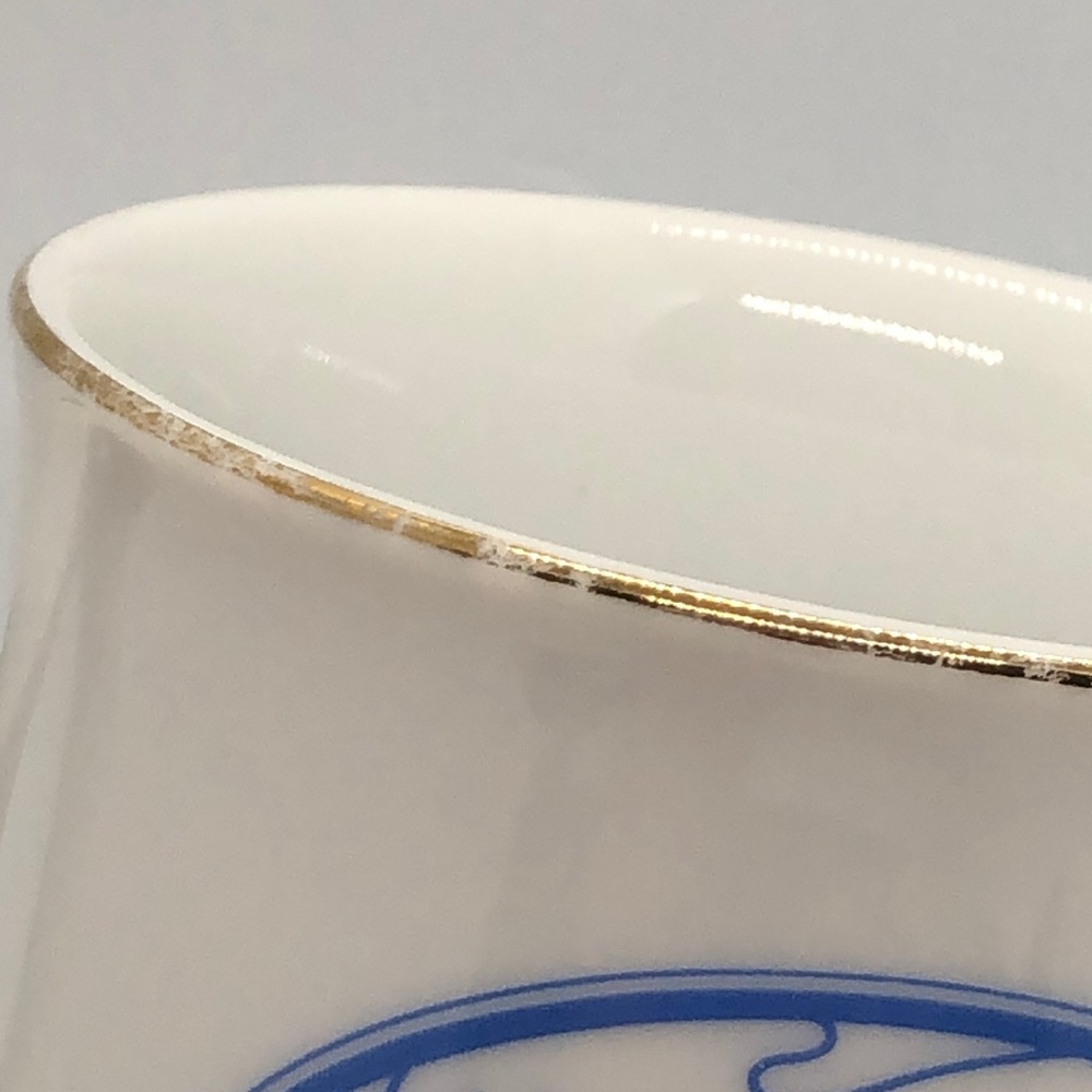 1970s Girl Guide Commemorative White Mug with Blue Logo and Girl Design - Picture 5 of 7